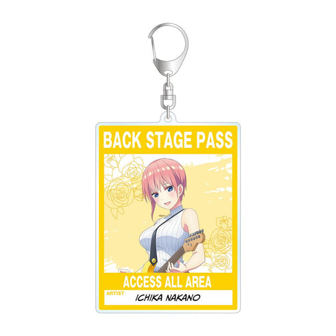 『五等分の花嫁∫∫』描き下ろしイラスト 中野一花 ギター演奏ver. バックステージパス風BIGアクリルキーホルダー【202501再販】