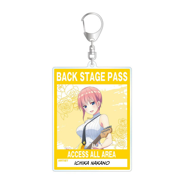 『五等分の花嫁∫∫』描き下ろしイラスト 中野一花 ギター演奏ver. バックステージパス風BIGアクリルキーホルダー【202501再販】
