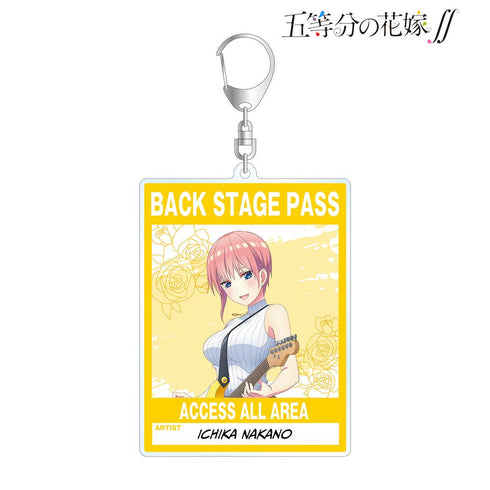 『五等分の花嫁∫∫』描き下ろしイラスト 中野一花 ギター演奏ver. バックステージパス風BIGアクリルキーホルダー【202501再販】