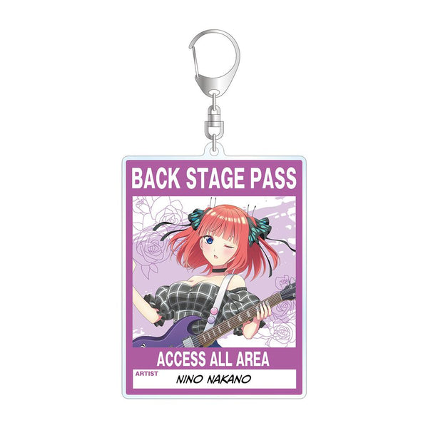 『五等分の花嫁∫∫』描き下ろしイラスト 中野二乃 ギター演奏ver. バックステージパス風BIGアクリルキーホルダー【202501再販】