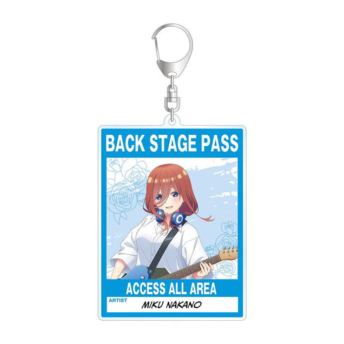 『五等分の花嫁∫∫』描き下ろしイラスト 中野三玖 ギター演奏ver. バックステージパス風BIGアクリルキーホルダー【202501再販】