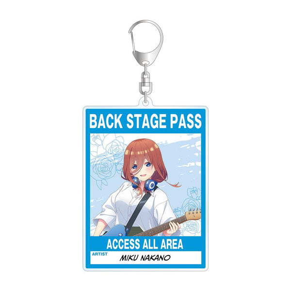 『五等分の花嫁∫∫』描き下ろしイラスト 中野三玖 ギター演奏ver. バックステージパス風BIGアクリルキーホルダー【202501再販】