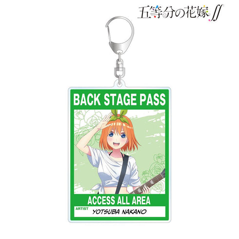 『五等分の花嫁∫∫』描き下ろしイラスト 中野四葉 ギター演奏ver. バックステージパス風BIGアクリルキーホルダー【202501再販】