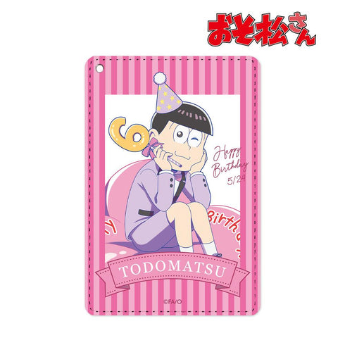 『おそ松さん』描き下ろしイラスト 松野トド松 バルーンバースデーver. 1ポケットパスケース【202509再販】