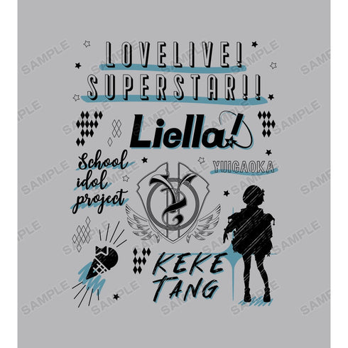 『ラブライブ!スーパースター!!』唐 可可 Ani-Sketch Tシャツレディース【202406再販】