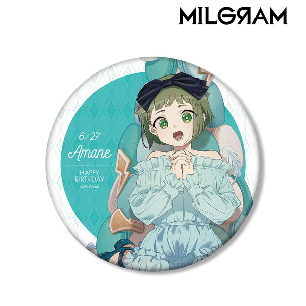 『MILGRAM -ミルグラム-』描き下ろしイラスト アマネ バースデーver. BIG缶バッジ【202406再販】