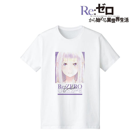 『Re:ゼロから始める異世界生活』エミリア Ani-Art aqua label Tシャツメンズ【202506再販】