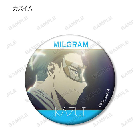 『MILGRAM -ミルグラム-』トレーディング MV 缶バッジ カズイ『half』(単位/BOX)【202608再販】