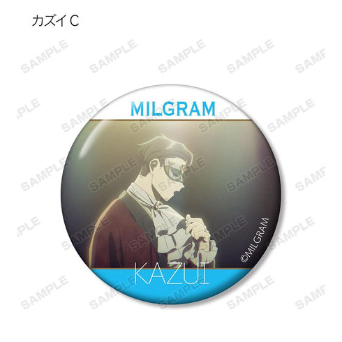 『MILGRAM -ミルグラム-』トレーディング MV 缶バッジ カズイ『half』(単位/BOX)【202608再販】