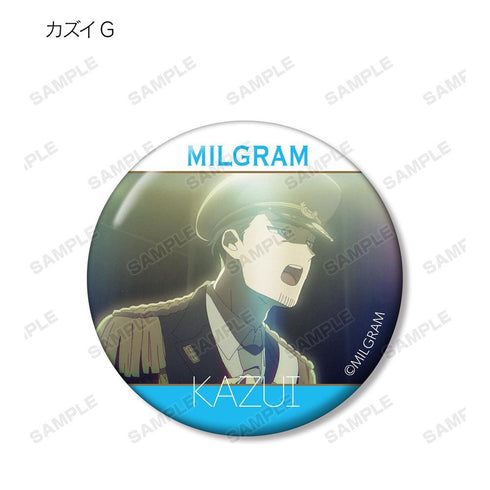 『MILGRAM -ミルグラム-』トレーディング MV 缶バッジ カズイ『half』(単位/BOX)【202608再販】