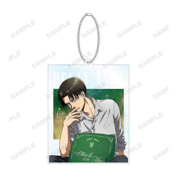 『進撃の巨人』描き下ろしイラスト リヴァイ リラックスver. BIGアクリルキーホルダー【202501再販】