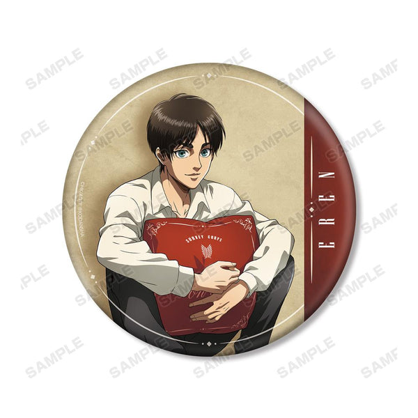 『進撃の巨人』描き下ろしイラスト エレン リラックスver. BIG缶バッジ【202512再販】