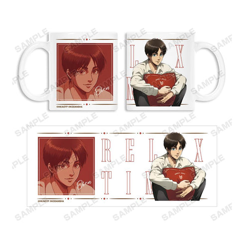 『進撃の巨人』描き下ろしイラスト エレン リラックスver. マグカップ【202510再販】