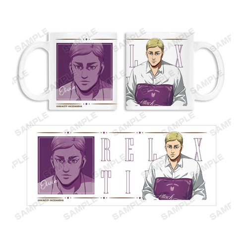 『進撃の巨人』描き下ろしイラスト エルヴィン リラックスver. マグカップ【202510再販】