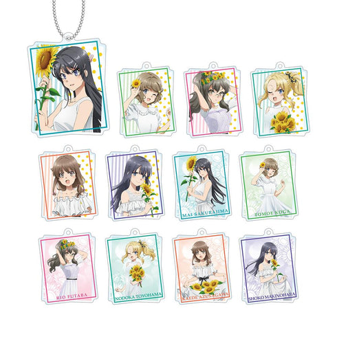 『青春ブタ野郎はバニーガール先輩の夢を見ない』描き下ろしイラスト ひまわりと白いワンピースver. トレーディングアクリルキーホルダー(単位/BOX)【202512再販】