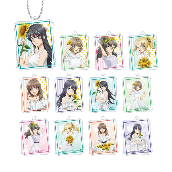 『青春ブタ野郎はバニーガール先輩の夢を見ない』描き下ろしイラスト ひまわりと白いワンピースver. トレーディングアクリルキーホルダー(単位/BOX)【202512再販】