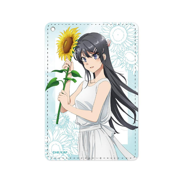 『青春ブタ野郎はバニーガール先輩の夢を見ない』描き下ろしイラスト 桜島麻衣 ひまわりと白いワンピースver. 1ポケットパスケース【202509再販】