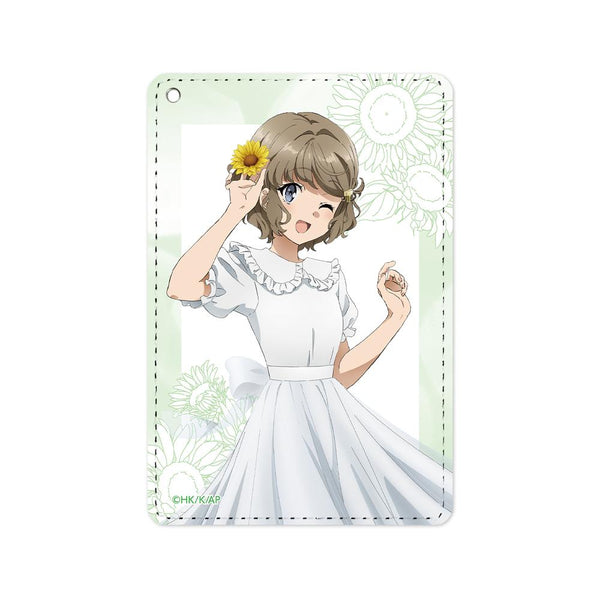 『青春ブタ野郎はバニーガール先輩の夢を見ない』描き下ろしイラスト 古賀朋絵 ひまわりと白いワンピースver. 1ポケットパスケース【202509再販】