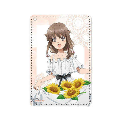 『青春ブタ野郎はバニーガール先輩の夢を見ない』描き下ろしイラスト 梓川かえで ひまわりと白いワンピースver. 1ポケットパスケース【202503再販】