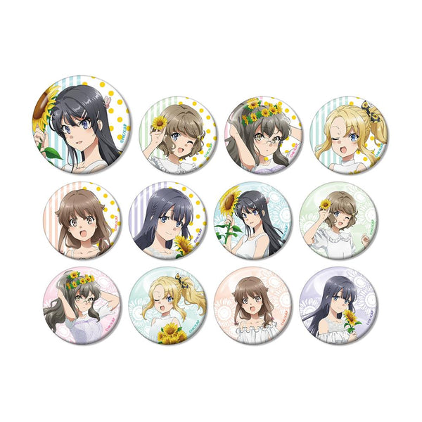 『青春ブタ野郎はバニーガール先輩の夢を見ない』描き下ろしイラスト ひまわりと白いワンピースver. トレーディング缶バッジ(単位/BOX)【202512再販】