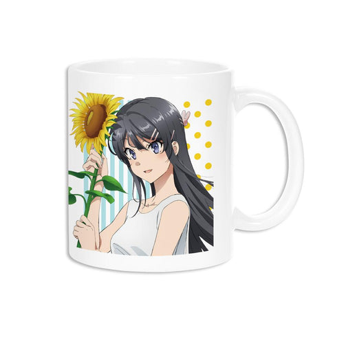 『青春ブタ野郎はバニーガール先輩の夢を見ない』描き下ろしイラスト 桜島麻衣 ひまわりと白いワンピースver. マグカップ【202509再販】