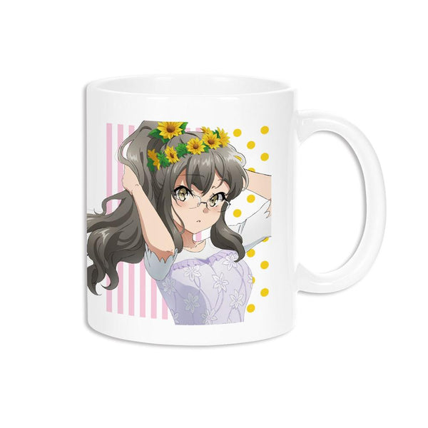 《青春豬男不會做兔女郎學姊的夢》全新繪製插圖 雙葉理央 向日葵與白色洋裝版 馬克杯【202604再版】