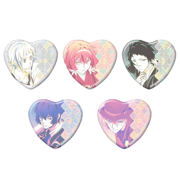 『文豪ストレイドッグス』トレーディングハート缶バッジ Vol.2【BOX】【202502再販】