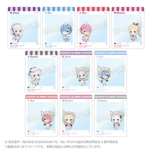 『Re:ゼロから始める異世界生活』トレーディングSNS風カード(ミニダイナーVer.&パックフード付きマントVer.)【BOX】
