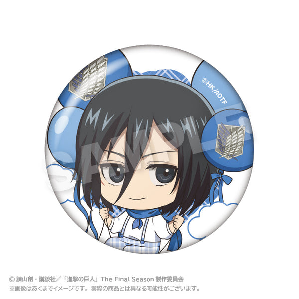 『進撃の巨人』ばるんこ缶バッジ ミカサ・アッカーマン