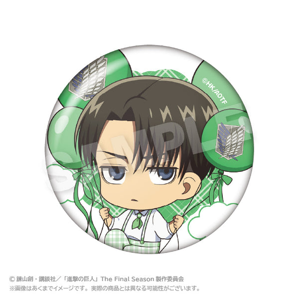 『進撃の巨人』ばるんこ缶バッジ リヴァイ