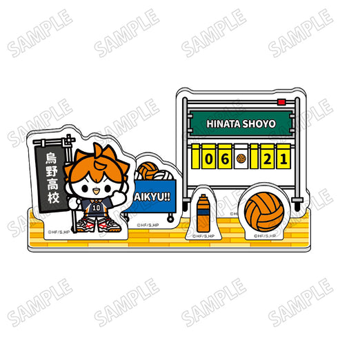 『ハイキュー!!』ミニキャラアクリルジオラマ【のぼりver.】1日向翔陽