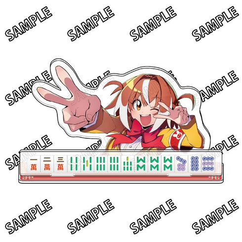 『麻雀ファイトガール』ミニアクリルジオラマ1ヤワラギ・ヒヨリ