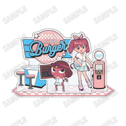 『ケロロ軍曹』ミニアクリルジオラマ【ケロロバーガーver.】2ギロロ&日向夏美