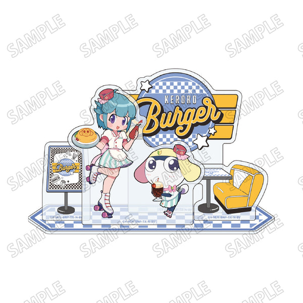 『ケロロ軍曹』ミニアクリルジオラマ【ケロロバーガーver.】3タママ&西澤桃華