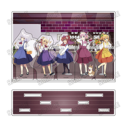 『まちカドまぞく 2丁目』描き下ろしアクリルジオラマ【あすら制服ver.】