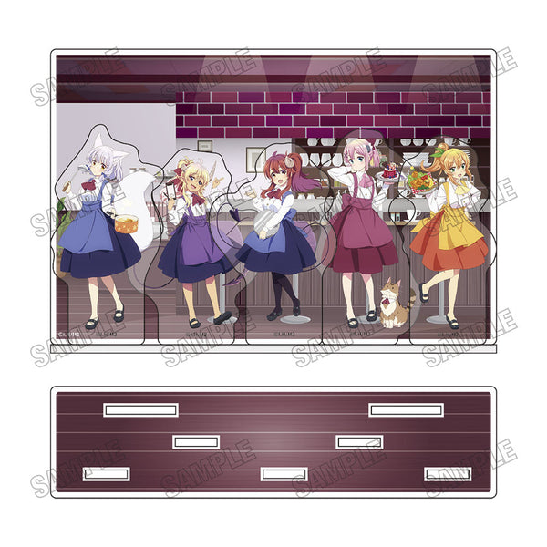 『まちカドまぞく 2丁目』描き下ろしアクリルジオラマ【あすら制服ver.】