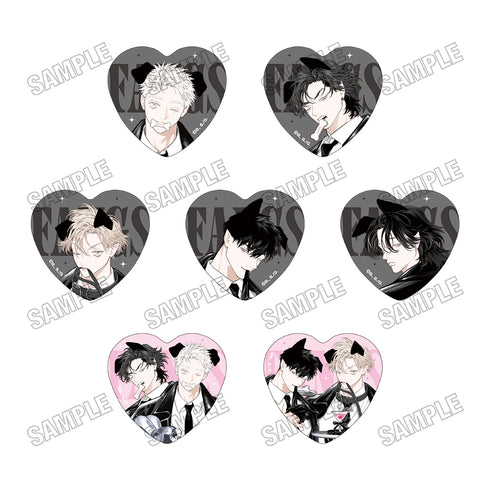 『FANGS』描き下ろしハート缶バッジコレクション【WANGS ver.】【BOX】