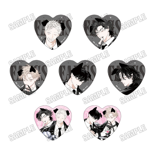 『FANGS』描き下ろしハート缶バッジコレクション【WANGS ver.】【BOX】