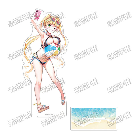 『一畳間まんきつ暮らし!』描き下ろしBIGアクリルスタンドLL【水着ver.】2鈴木万里花