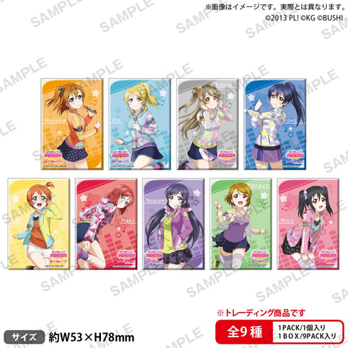 『ラブライブ!スクールアイドルフェスティバル』しかくい缶バッジコレクション μ's ベースボールver. BOX
