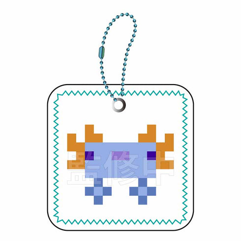 『マインクラフト』むにぺちょ スクィーズキーホルダー ウーパールーパー(ブルー)