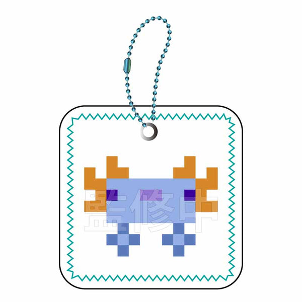 『マインクラフト』むにぺちょ スクィーズキーホルダー ウーパールーパー(ブルー)
