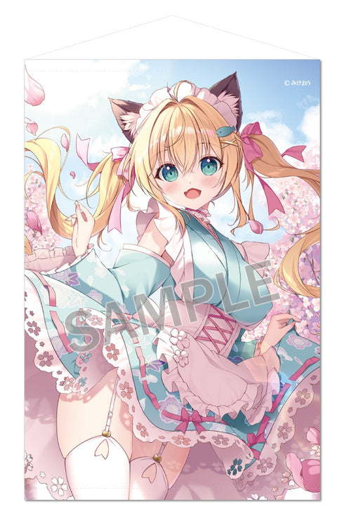 『みけおう』B1タペストリー 春色メイド日和