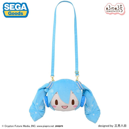 『雪ミク』ふわぷち フェイスショルダーバッグ M