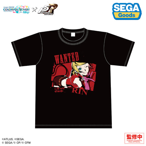 『プロジェクトセカイ カラフルステージ! feat. 初音ミク×ペルソナ5 ザ・ロイヤル』グラフィックTシャツ 鏡音リン