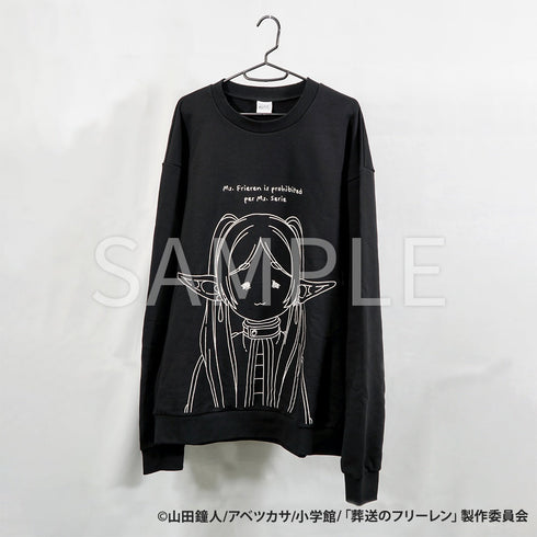 『葬送のフリーレン』AMICIS しょんぼり顔スウェット Black Lサイズ