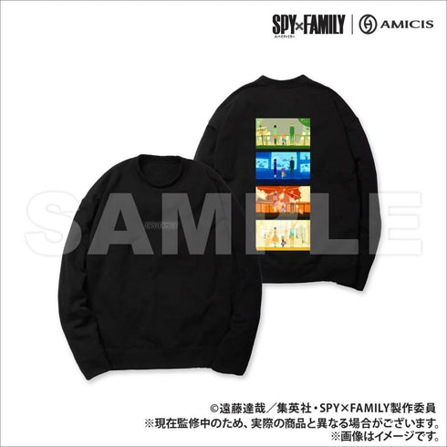『SPY×FAMILY|AMICIS』家族の日常 スウェット Black Lサイズ