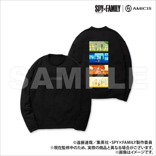 『SPY×FAMILY|AMICIS』家族の日常 スウェット Black XLサイズ