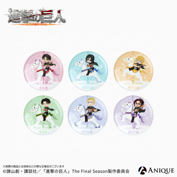 『進撃の巨人』【騎馬 / Art by ヒョーゴノスケ】トレーディング缶バッジ(全6種)【BOX】【202609再販】
