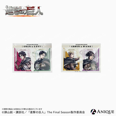 『進撃の巨人』【騎馬】エレン&リヴァイ 箔押しクリアフォトカードセット【202609再販】